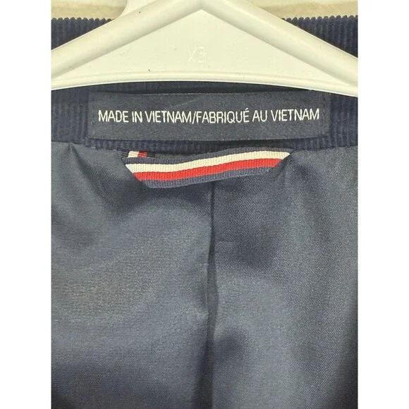 Tommy Hilfiger Men Modern-Fit Stretch Corduroy Sport Coat Cobalt Blue Cotton 40R